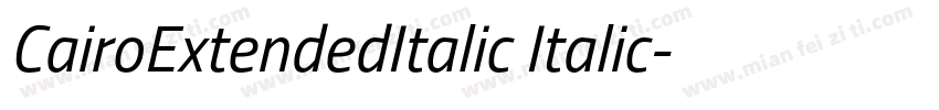 CairoExtendedItalic Italic字体转换